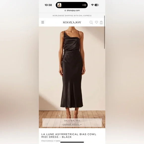 blue dress for baby girl Shona Joy Ruched Backless Slip Dress in Black – Coco & Lola main image 0